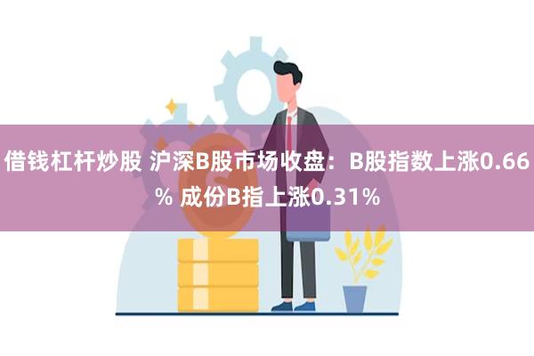 借钱杠杆炒股 沪深B股市场收盘：B股指数上涨0.66% 成份B指上涨0.31%