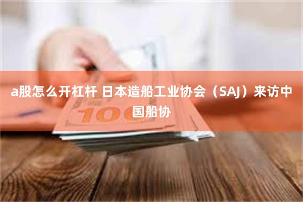 a股怎么开杠杆 日本造船工业协会（SAJ）来访中国船协