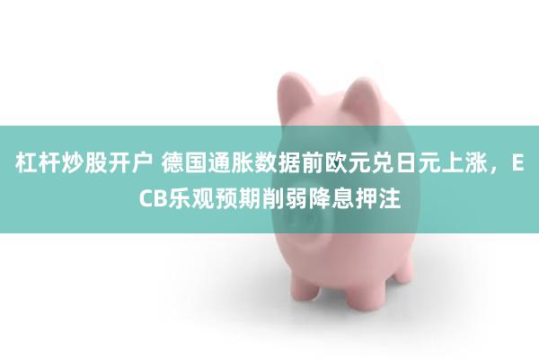 杠杆炒股开户 德国通胀数据前欧元兑日元上涨，ECB乐观预期削弱降息押注