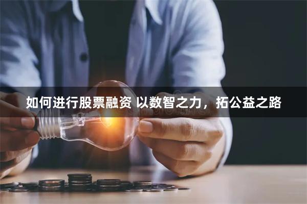 如何进行股票融资 以数智之力，拓公益之路